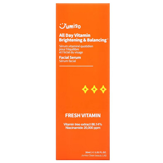 Jumiso Renew All Day Vitamin Brightening & Balancing Facial Serum 30ml