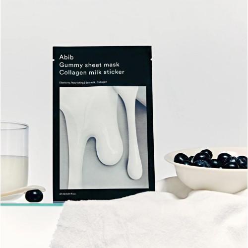 Abib Gummy Sheet Mask Collagen Milk Sticker 27ml