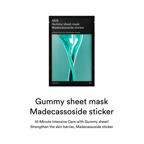 Abib Gummy Sheet Mask Madecassoside Sticker 27ml