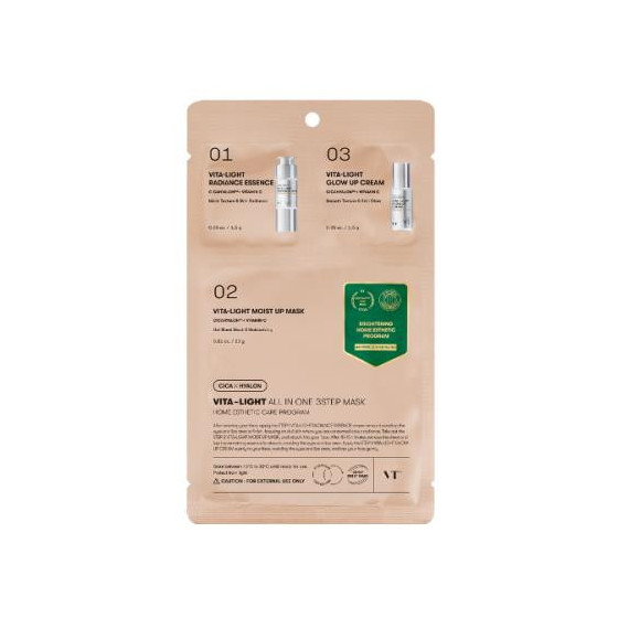 VT Cosmetics Reedle Shot Vita-Light All-In-One 3 Step Mask
