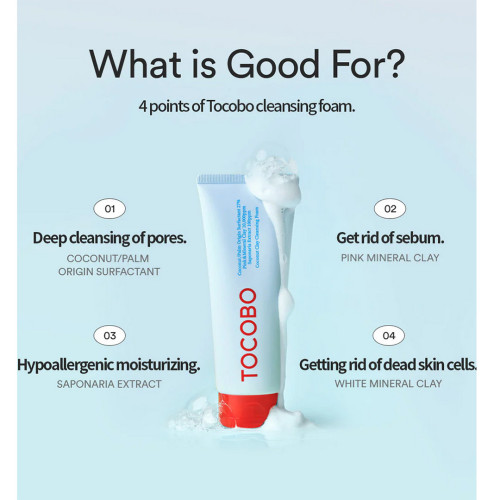 Tocobo Coconut Clay Cleansing Foam 150ml