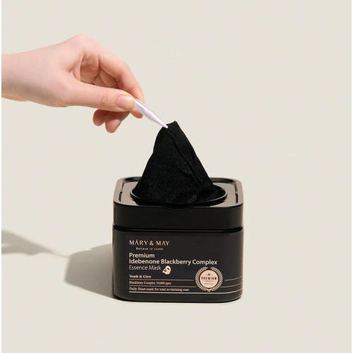 Mary & May Premium Idebenon Blackberry Complex Essence Mask (20ea)