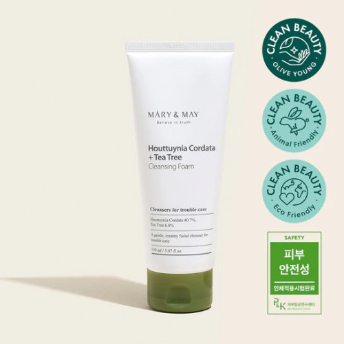 Mary & May Houttuynia Cordata + Tea Tree Cleansing Foam 150ml