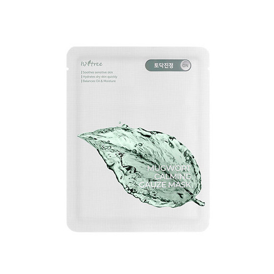 Isntree Mugwort Calming Gauze Mask 10x23g